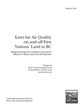 Laws for Air Quality on and off First Nations’ Land in BC: Background Paper for workshop convened by Ministry of Water, Land and Air Protection