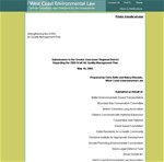 Strengthening the GVRD Air Quality Management Plan : Submissions to the Greater Vancouver Regional District Regarding the 2005 Draft Air Quality Management Plan
