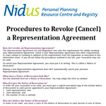 Representation Agreement Resource: Procedures to Revoke (Cancel) a Representation Agreement