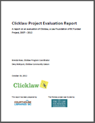 Clicklaw Project Evaluation Report