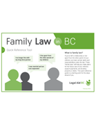 Family Law in BC: Quick Reference Tool