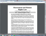 BC Human Rights Clinic: Bullying and Harassment in Human Rights Law