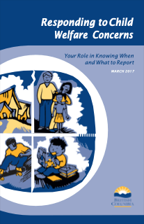 Thumbnail of the booklet cover showing four images in a circular frame: a house, a family, a child reading, and a teen on a skateboard.