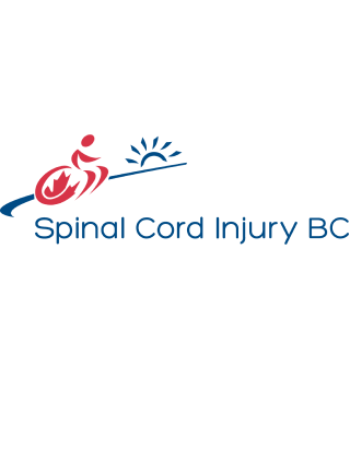 Logo is a stylized person in a wheelchair going up a path towards the sun. The organization name is below.