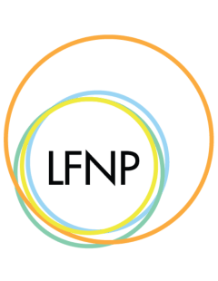 Logo features the initials PLEO in black in the centre of outlined blue, yellow, orange, and teal circles.