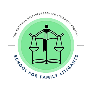 The logo of the NSRLP's School for Family Litigants
